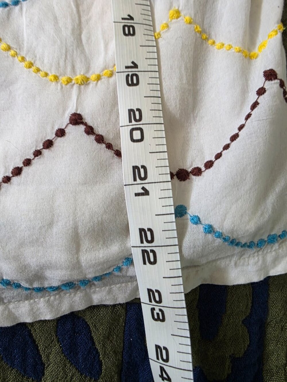 Boden Sleeveless top with Embroidery US Size 10 - Picture 4 of 7
